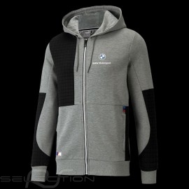 BMW M Motorsport Jacke by Puma Softshell Sweatshirt Hoodie Grau / Schwarz - Herren