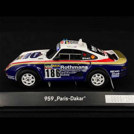 Porsche 959 n° 186 Winner Rally Paris - Dakar 1986 Rothmans 1/43 