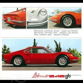 Ferrari Broschüre Dino 246 GT 1969 in Italien Englisch Französisch ﻿N29/69