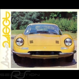 Ferrari Brochure Dino 246 GT 1970 in Italian English French N40/70