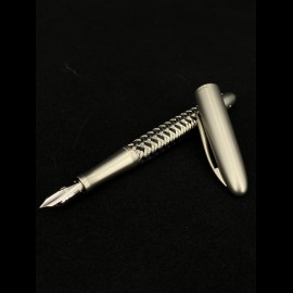 Porsche Design Tec Flex steel / black Fountain Pen gold nib F size