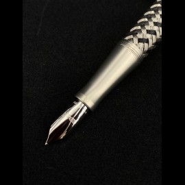 Porsche Design Tec Flex steel / black Fountain Pen gold nib F size