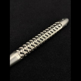 Porsche Design Tec Flex Edelstahl / schwarz Füllfederhalter Goldfeder Breite F