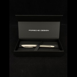 Porsche Design Tec Flex Edelstahl / schwarz Füllfederhalter Goldfeder Breite F