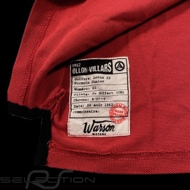 Polo shirt Jo Siffert n° 22 Ollons Villars 1962 Red - men