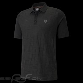 Ferrari Polo shirt Black Scuderia Ferrari Jacquard by Puma Collection - men