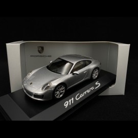 Porsche 911 Carrera S typ 991 phase II 2015 silbergrau 1/43 Herpa WAP0201280G