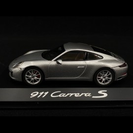 Porsche 911 Carrera S typ 991 phase II 2015 silbergrau 1/43 Herpa WAP0201280G