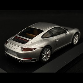 Porsche 911 Carrera S typ 991 phase II 2015 silbergrau 1/43 Herpa WAP0201280G