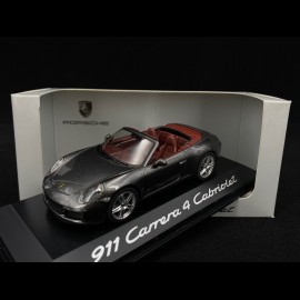 Porsche 911 Carrera 4 Cabriolet typ 991 phase 2 2015 graphitgrau 1/43 Herpa WAP0201010G