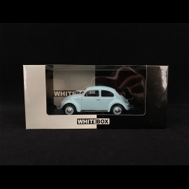 VW Beetle 1200 1960 Light Blue 1/24 White Box WB124055