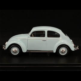 VW Beetle 1200 1960 Light Blue 1/24 White Box WB124055