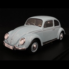 VW Beetle 1200 1960 Light Blue 1/24 White Box WB124055