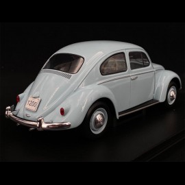 VW Beetle 1200 1960 Light Blue 1/24 White Box WB124055