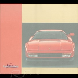 Ferrari Broschüre Testarossa von 1984 bis 1989 in Italienisch Englisch Französisch ﻿Deutsch ﻿1﻿5M/10/84