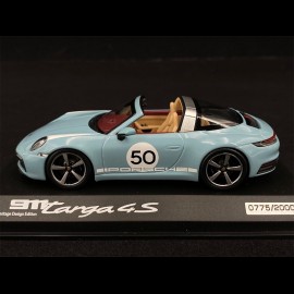 Porsche 911 / 992 Targa 4S n° 50 Meissen Blue Heritage Edition 1/43 Minichamps WAP0209110NTRG