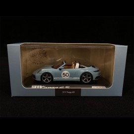 Porsche 911 / 992 Targa 4S n° 50 Meissen Blau Heritage Edition 1/43 Minichamps WAP0209110NTRG