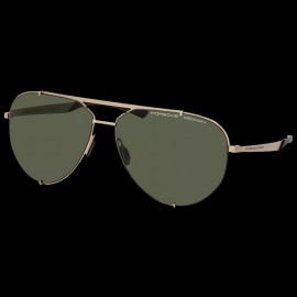 Porsche sunglasses gold frame / olive mirrored lenses Porsche WAP0789200MD63  - unisex