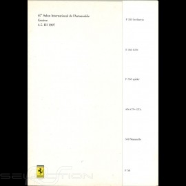 Ferrari Broschüre Press-kit Salon de Genève 1997 in Italienisch Englisch 3M197