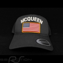 Steve McQueen Hat Snapback Storm grey USA flag - Men