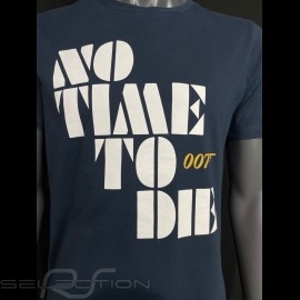 007 T-shirt No Time To Die 2021 Navy blue - Men