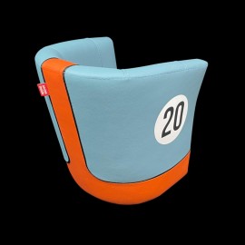 Small Tub chair Racing Inside for kids n° 20 blue Racing team / orange