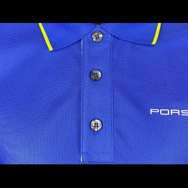 Porsche polo shirt Sport Collection Cobalt Blue / Green WAP545H - men