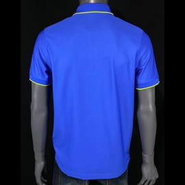 Porsche polo shirt Sport Collection Cobalt Blue / Green WAP545H - men