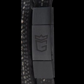 Armband MONGRIP Monza Rhodium-Silber-Mattschwarz-Finish GT-Reifenkordel