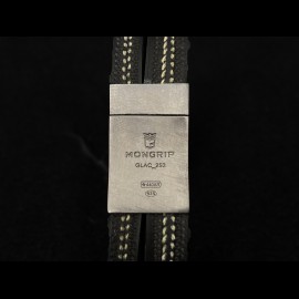 Armband MONGRIP Daytona Rhodium-Silber-Mattschwarz-Finish GT-Reifenkordel