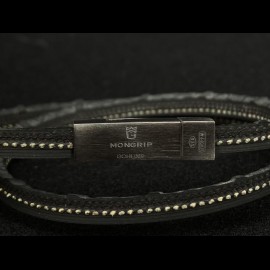 Armband MONGRIP Monza Rhodium-Silber-Mattschwarz-Finish GT-Reifenkordel