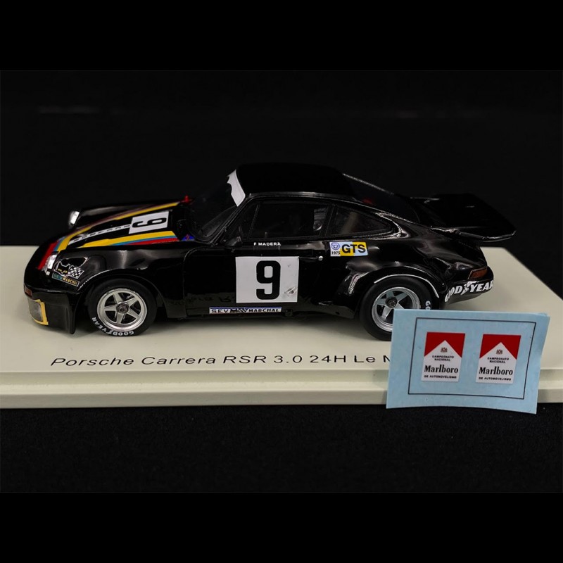 Decalcomanie Porsche 911 Carrera RSR Le Mans 1975, Adesivi Multiscala 1:24 1:32 1:43 1:18