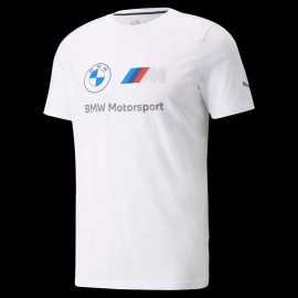 T-shirt BMW Motorsport Essential Logo Tee Puma weiß 53225302 - Herren