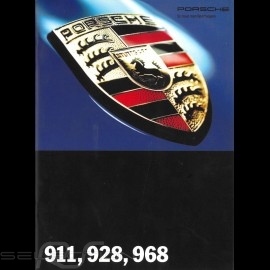 Porsche Brochure 911 928 968 Range 8/1993 in german WVK12731194
