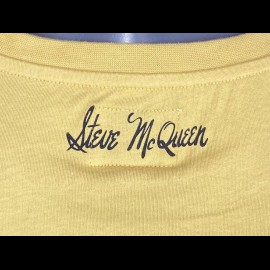 Steve McQueen T-shirt Moto Stay cool be a hero Yellow Hero Seven - men