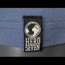 Steve McQueen T-shirt STEVE blau Hero Seven - Herren