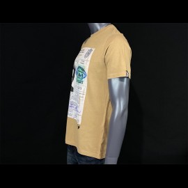 T-Shirt Steve McQueen Driving License Gelb Hero Seven - Herren