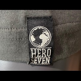 T-Shirt Steve McQueen Driving License Grau Hero Seven - Herren