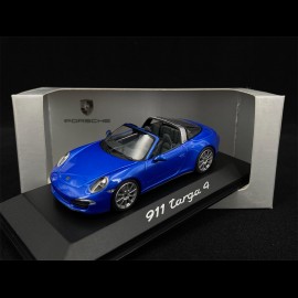Porsche 911 typ 991 Targa 4 2013 Saphirblau metallic 1/43 Minichamps WAP0200350E