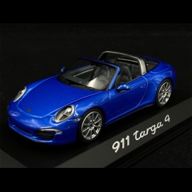 Porsche 911 type 991 Targa 4 2013 Sapphire Blue Metallic 1/43 Minichamps WAP0200350E