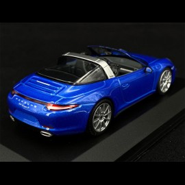 Porsche 911 typ 991 Targa 4 2013 Saphirblau metallic 1/43 Minichamps WAP0200350E