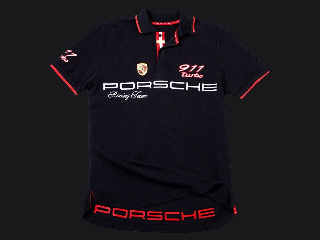 Porsche Polo shirt 911 Turbo black Porsche Design WAP670G - men