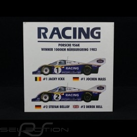 Duo Porsche 956K n° 1 & n° 2 1000km Nürburgring 1983 1/43 Werk83 W83430003