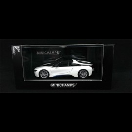 BMW i8 Roadster 2018 Kristallweiß 1/43 Minichamps 410027031