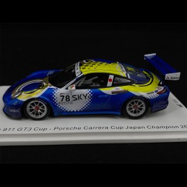 Porsche 911 GT3 Cup n° 78 Sieger Carrera Cup Japan 2018 1/43 Spark SJ066