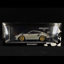 Porsche 911 GT2 RS type 991 2018 chalk grey Pack Weissach 1/18 Minichamps 155068304