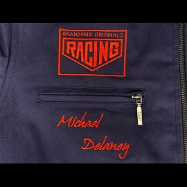 Gulf Jacke Michael Delaney / Steve McQueen Le Mans Baumwolle﻿ Dunkelblau - Herren