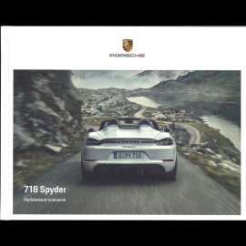 Porsche Brochure  718 Boxster Spyder Parfaitement irrationnel 06/2019 in french WSLN2001001730
