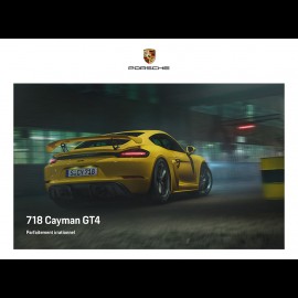 Porsche Broschüre 718 Cayman GT4 Parfaitement irrationnel 06/2019 in Französisch WSLN2001000330