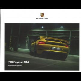 Porsche Broschüre 718 Cayman GT4 Parfaitement irrationnel 06/2019 in Französisch WSLN2001000330